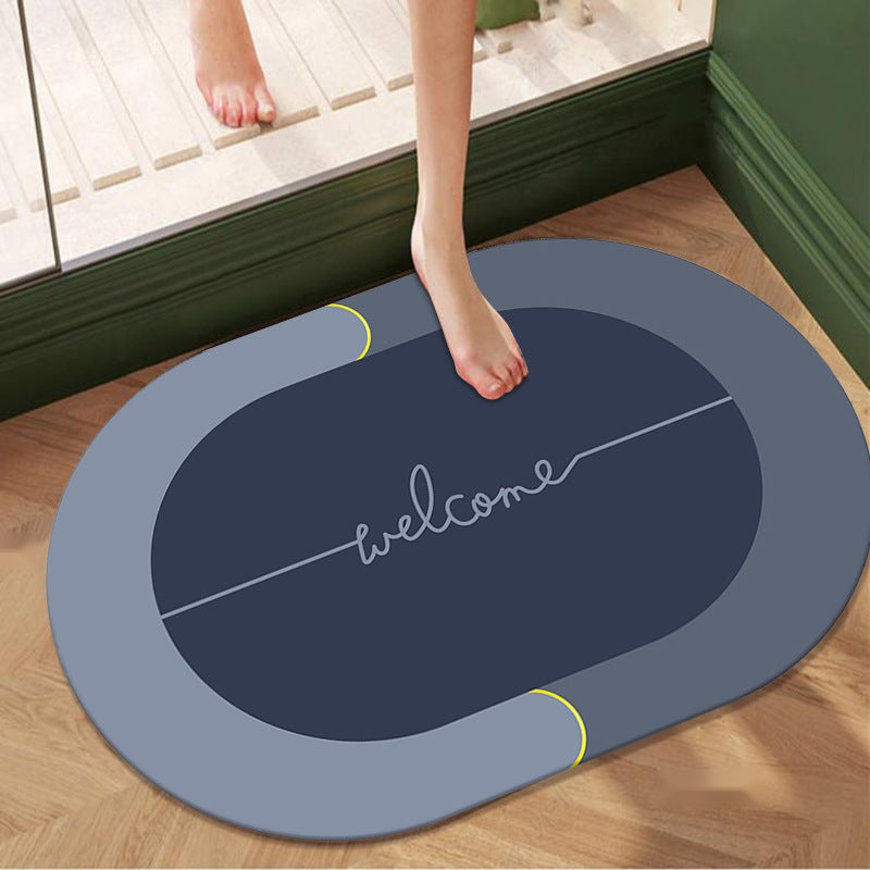The Cozy Step — Absorbent Diatom Ooze Soft Cushion Quick-Drying Foot Mat for Bath