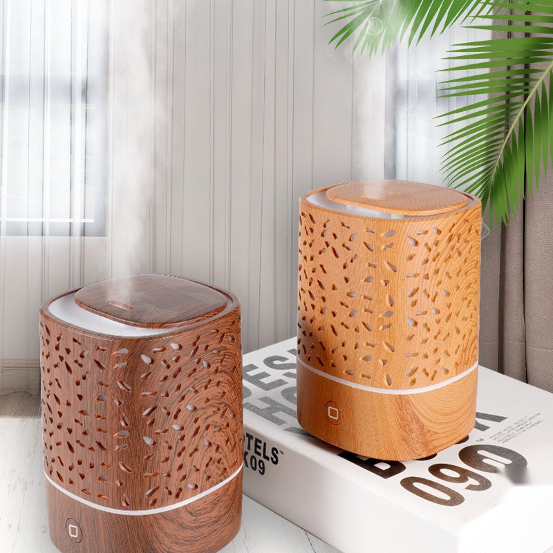 The Mist Maker — Household Ultrasonic Car Humidifier with Deep Wood Grain
