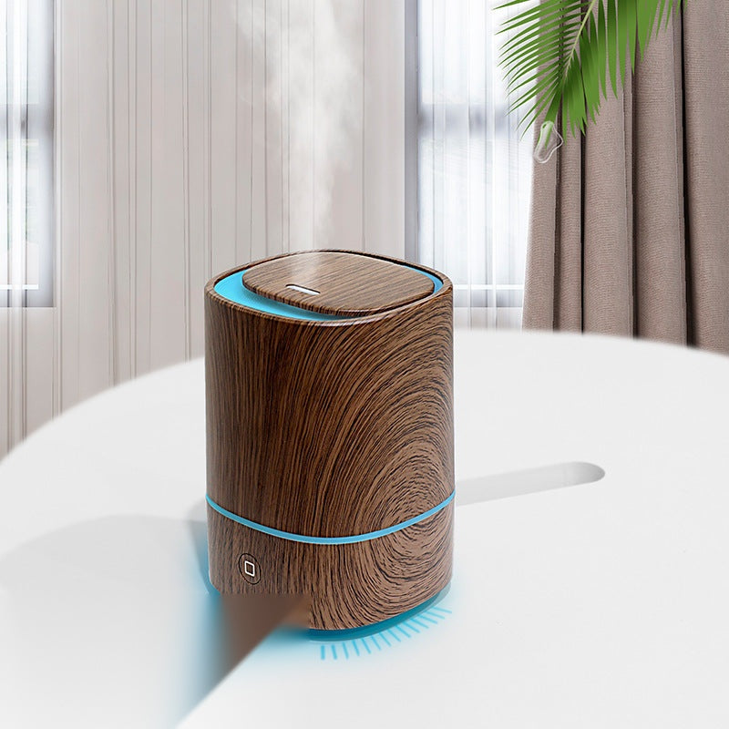 The Mist Maker — Household Ultrasonic Car Humidifier with Deep Wood Grain