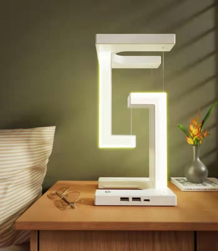 The Levitating Lamp — Wireless Charging Floating Table Lamp with LED Night Light