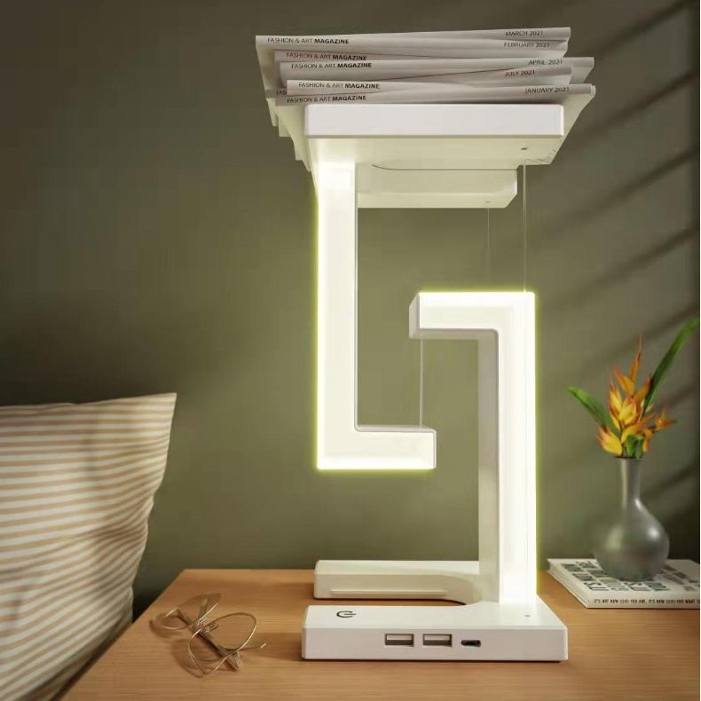 The Levitating Lamp — Wireless Charging Floating Table Lamp with LED Night Light