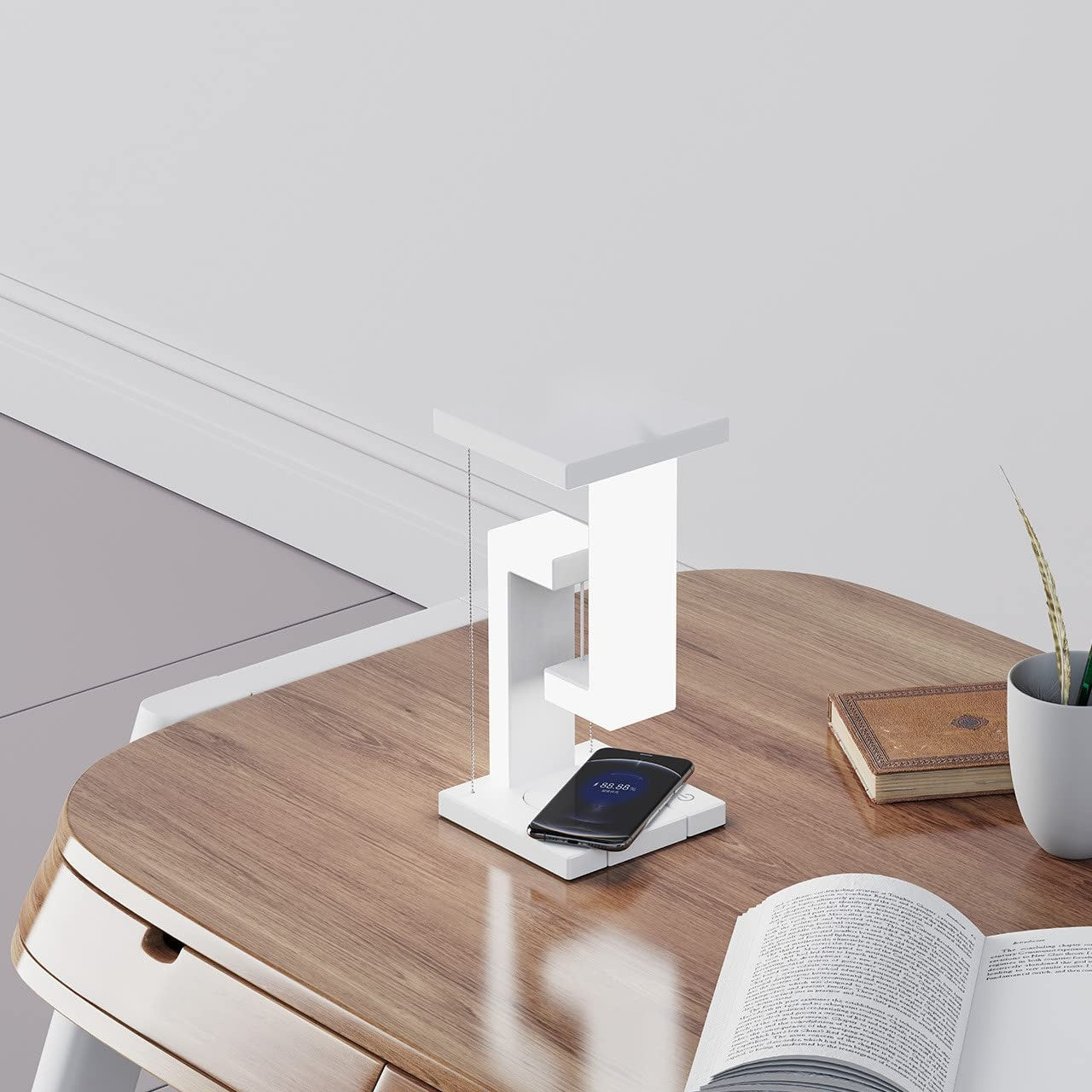 The Levitating Lamp — Wireless Charging Floating Table Lamp with LED Night Light