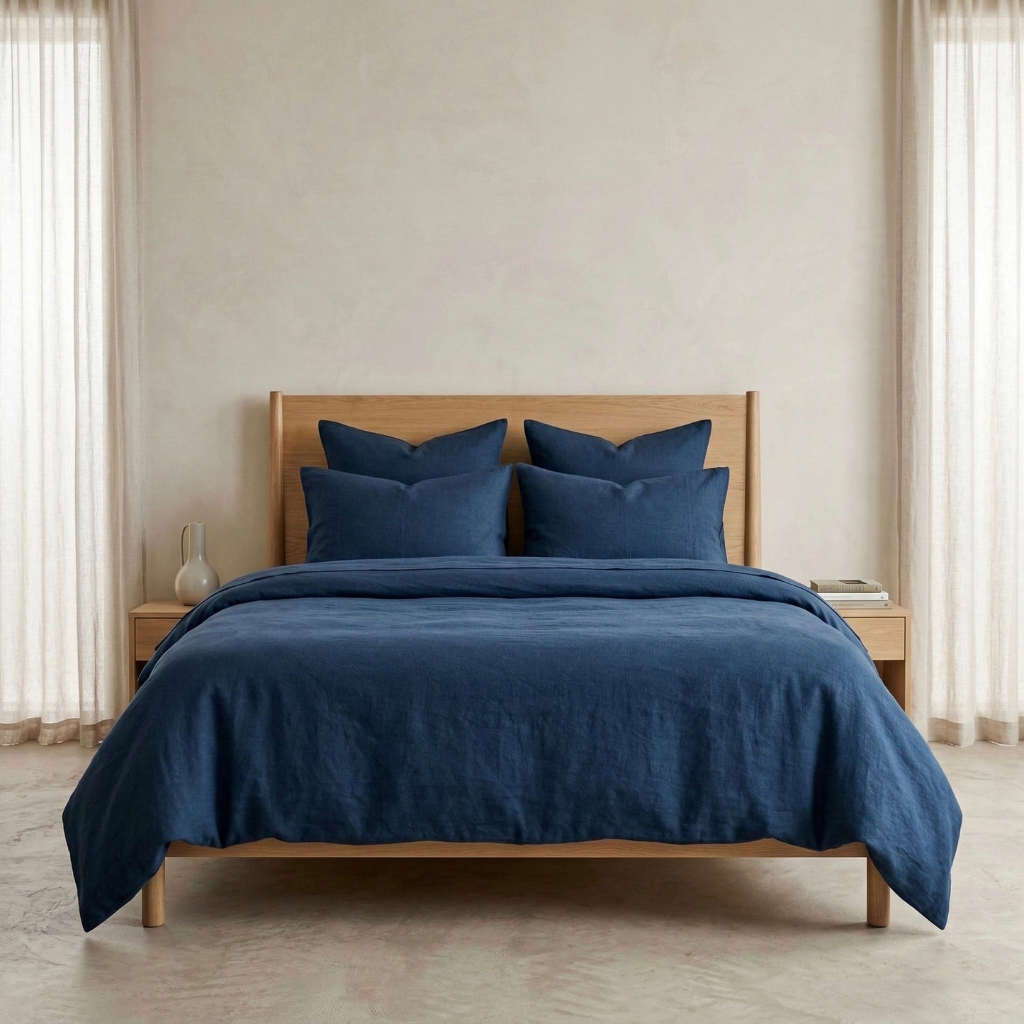 The Linen Cotton Duvet Cover — Natural Breathability-11