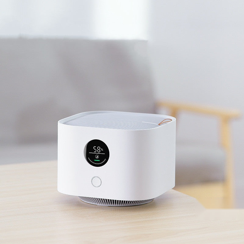 The Pure Breeze — Small Silent Smart Desktop Air Purifier (Grey, USB)